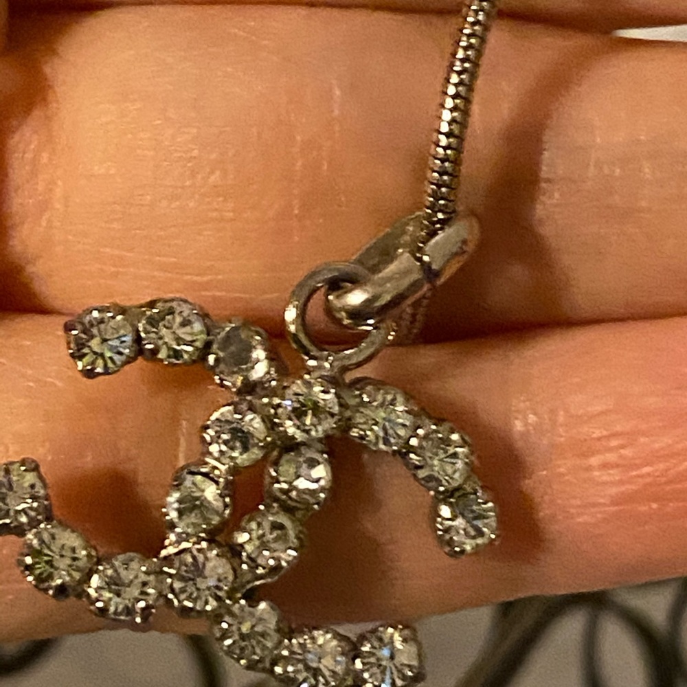 Chanel cc logo vintage crystal necklaces - Picture 7 of 12